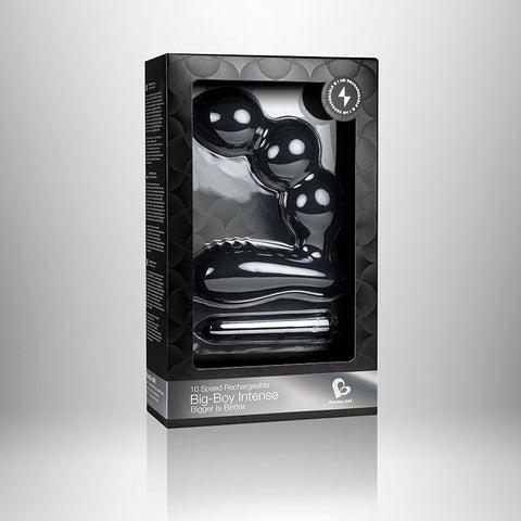 Rocks Off Big Boy Intense Black Rechargeable Prostate Massager - Prostate Toys