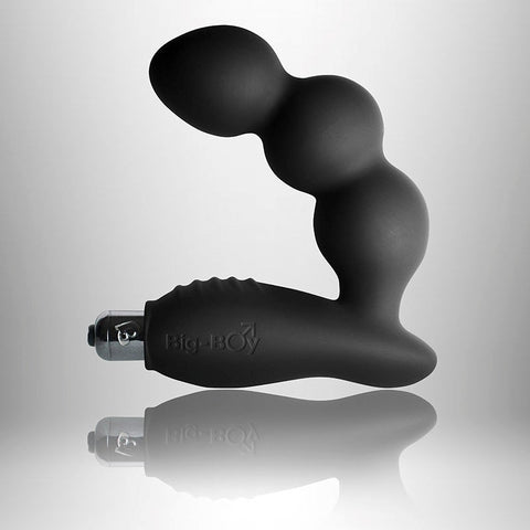 Rocks Off Big Boy Intense Black Rechargeable Prostate Massager - Prostate Toys
