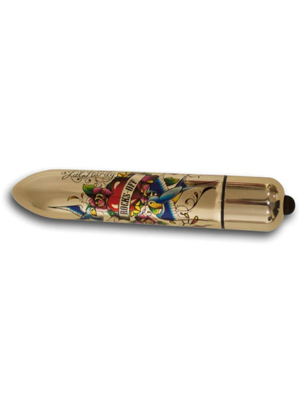 Rocks Off Erotic Ink 160mm 10 Speed If You Love Me Tattoo Art Vibrator - Bullet Vibrators