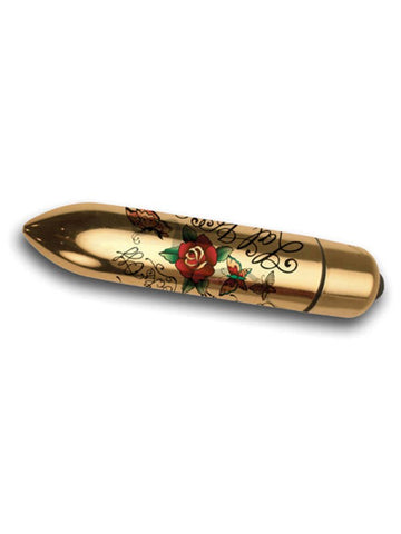 Rocks Off Erotic Ink 80mm 7 Speed Flight of Fantasy Vibrator with Lal Hardy Art - Waterproof Vibrators