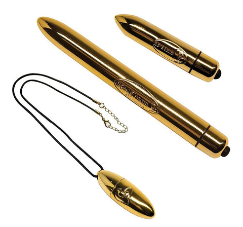 Rocks Off Gold Bullet Collection Trio Vibrator Set - Sex Kits