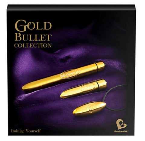 Rocks Off Gold Bullet Collection Trio Vibrator Set - Sex Kits