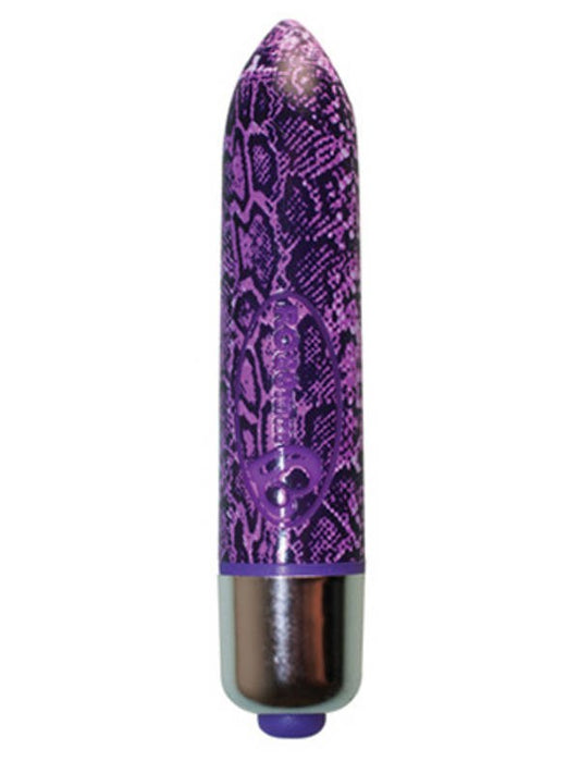 Rocks Off Purple Python 7 Speed 80mm Bullet Vibrator Limited Edition - - Waterproof Vibrators