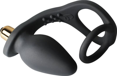 Rocks Off RO ZEN Vibrating Cock Ring with Dual Ring Design - Ball and Cock Toys