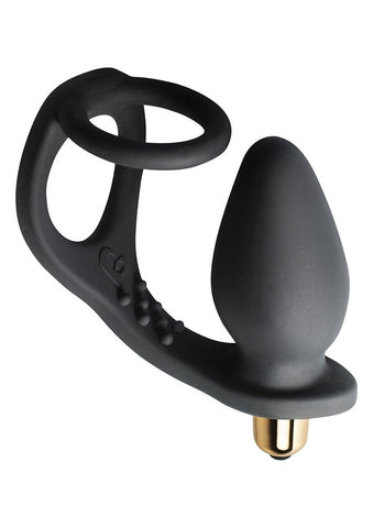 Rocks Off RO ZEN Vibrating Cock Ring with Dual Ring Design - Ball and Cock Toys
