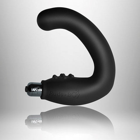 Rocks Off Rude Boy Intense Black Vibrating Prostate Massager - Prostate Toys