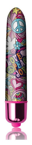 Rocks Off Summer of Love Groovy Baby 90mm Vibrating Bullet 10 Vibration Modes - Bullet Vibrators