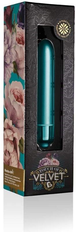 Rocks Off Touch of Velvet Peacock Petals Bullet Vibrator Ten Patterns - - Bullet Vibrators