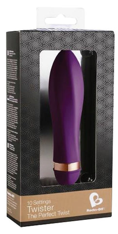 Rocks Off Twister Purple Vibrator with 7 Vibration Functions - Waterproof Vibrators
