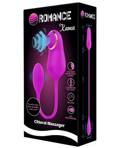 Baile Romance Kama Clitoral and G Spot Massager with Cock Ring - G-Spot Vibrators