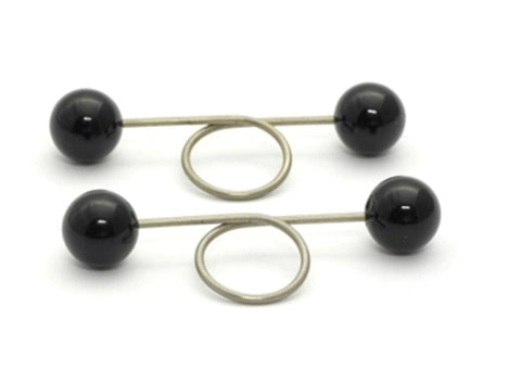 Rosebuds Jewelry Titonyx Adjustable Onyx Ball Nipple Clips - Nipple and Clit Clamps