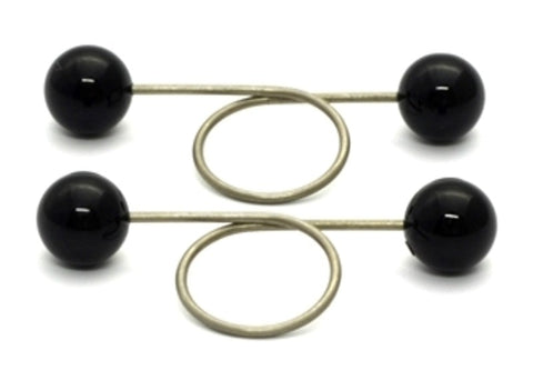 Rosebuds Jewelry Titonyx Adjustable Onyx Ball Nipple Clips - Nipple and Clit Clamps