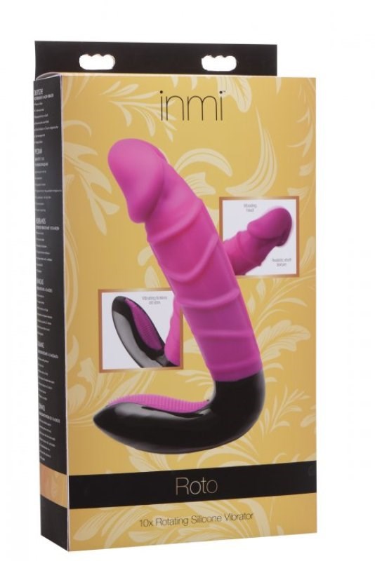 Roto 10x Rotating Silicone Vibe For Harder Play - - Luxury Sex Toys