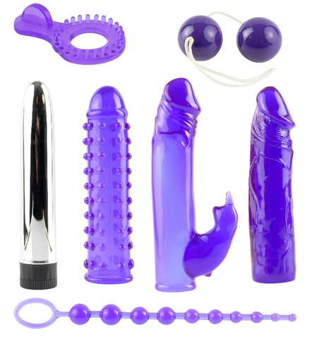 Pipedream 7 Piece Royal Rabbit Vibrators Kit Complete Pleasure Set - Sex Kits