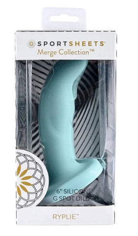 Sportsheets Ryplie 6 in. Suction Cup Dildo with Curved Design - Non-Realistic Dildos