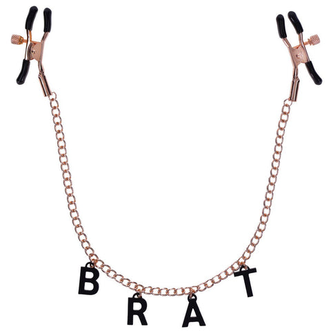 Sportsheets S&M Brat Charmed Nipple Clamps with Adjustable Tension - Nipple and Clit Clamps