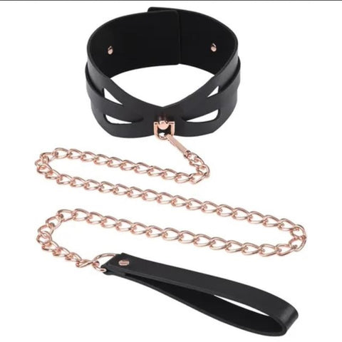 Sportsheets Elegant Rebellion Brat Collar & Leash Set Premium BDSM Control - Collars and Leads