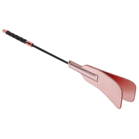 Sportsheets S&M Brat Crop with Rose Gold Split Leather Tip - Whips And Crops