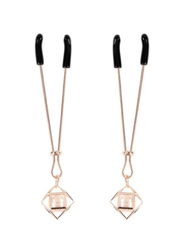 Sportsheets Sophisticated S&M Brat Pearl Nipple Clamps Adjustable Tension - Nipple and Clit Clamps