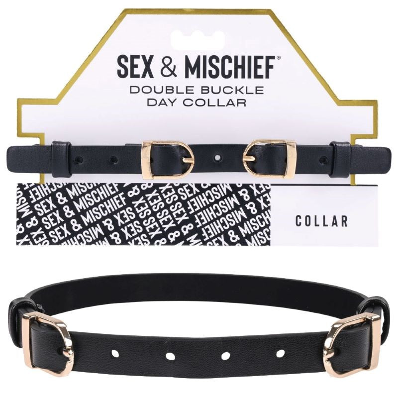Sportsheets S&M Double Buckle Day Collar Discreet BDSM Symbol - Collars and Leads