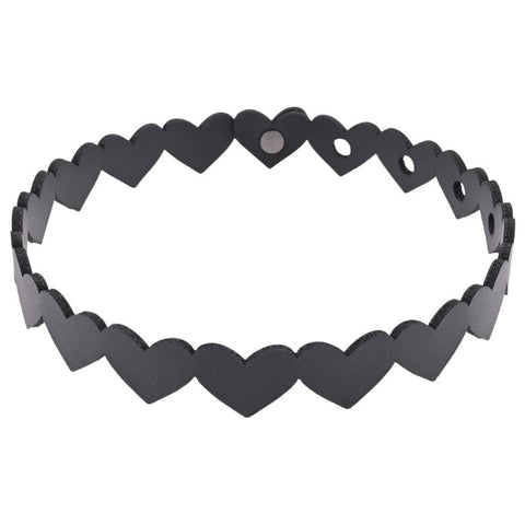 Sportsheets S&M Heart Day Collar with Heart Hex Key Locks BDSM Choker - Collars and Leads