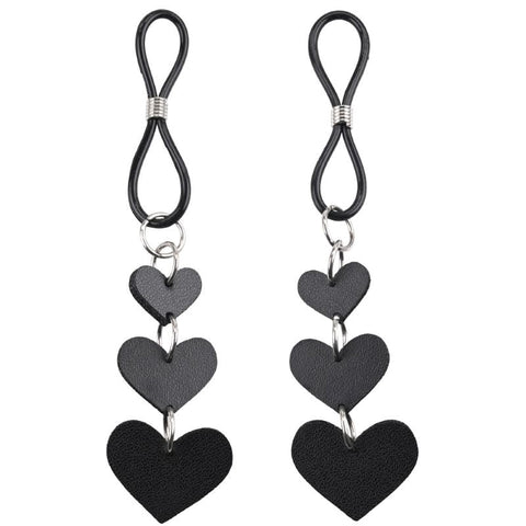 S&M Heart Nipple Ties - Nipple and Clit Clamps