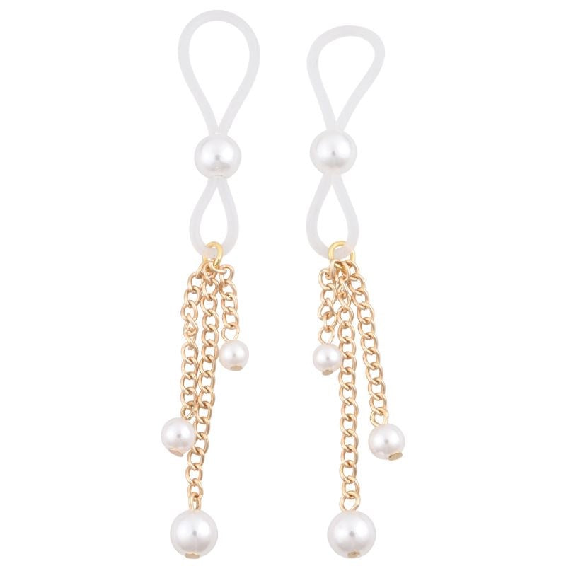 S&M Pearl Nipple Ties Essential Cock Gear - - Nipple and Clit Clamps