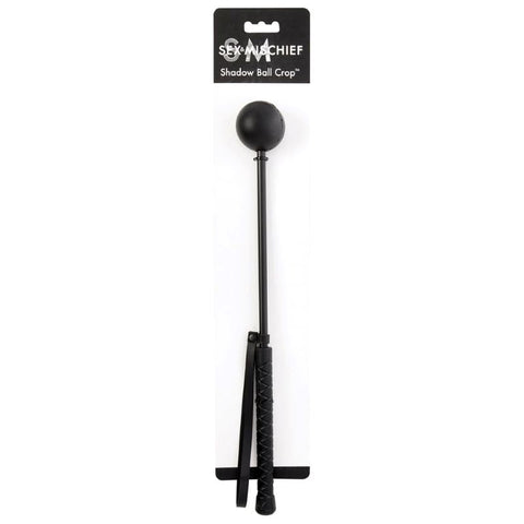 Sportsheets Commanding S&M Shadow Ball Crop Ergonomic Handle Design - Whips And Crops
