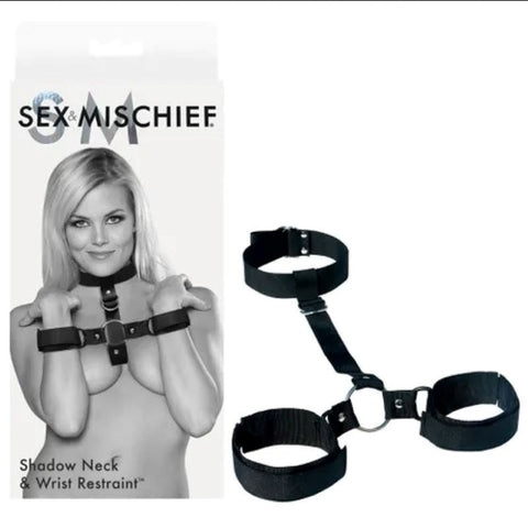 Sportsheets Bondage Bliss Shadow Neck and Wrist Restraint Set - Cuffs and Restraints