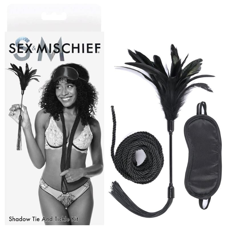 S&M Shadow Tie and Tickle Kit Best Price Sex Toys - - Bondage Kits