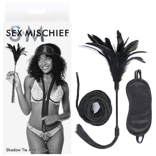 S&M Shadow Tie and Tickle Kit Best Price Sex Toys - - Bondage Kits