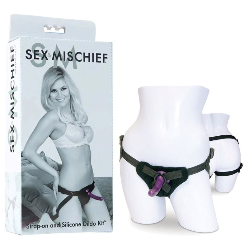 Sportsheets Indulge in Intimate Exploration S&M Strap On Silicone Dildo Set - Strap On Sextoys