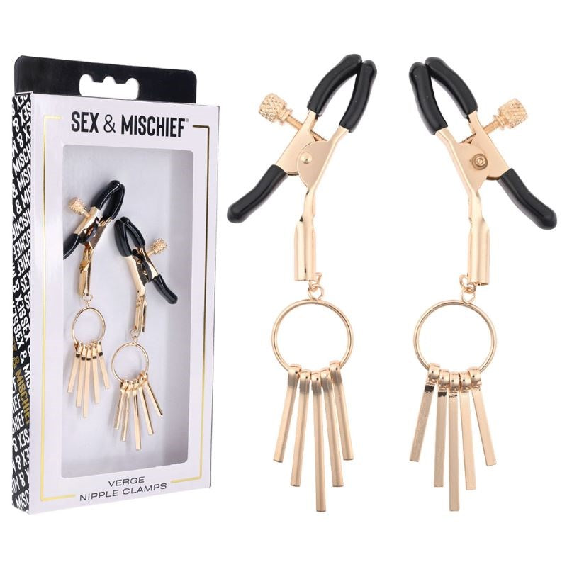 S&M Verge Nipple Clamps For Harder Play - - Nipple and Clit Clamps