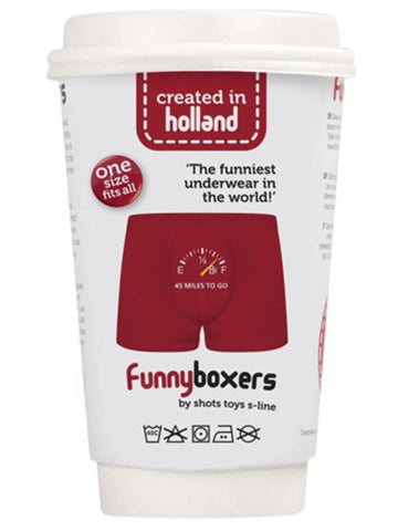 Shots Toys S Line Funny Boxers 45 Miles To Go Cotton Comfort - Fancy Dress Ups