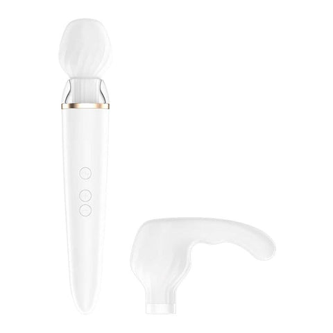 Satisfyer Double Wand er App Controlled Wand Vibrator with Dual Heads - Body Wands