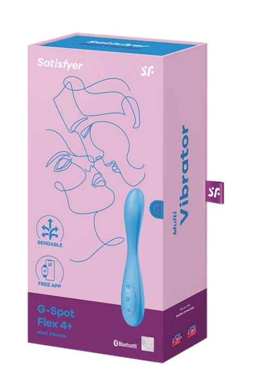 Satisfyer G Spot Flex 4 App Controlled Adult Vibrator with Flexible Shaft - - Remote Control Vibrators