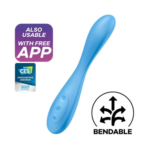 Satisfyer G Spot Flex 4 App Controlled Adult Vibrator with Flexible Shaft - Remote Control Vibrators