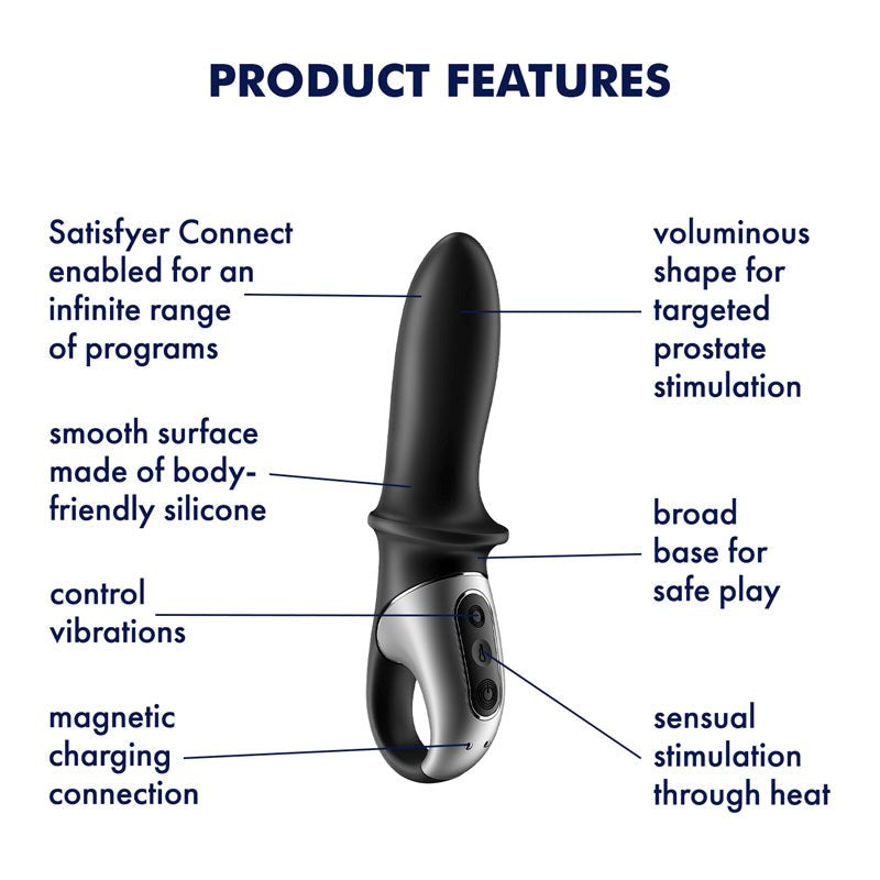Satisfyer Hot Passion 12 Functions G Spot Vibrator with Warming Technology - - Remote Control Vibrators