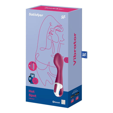 Satisfyer Hot Spot App Controlled G Spot Massager with Heating Technology - G-Spot Vibrators