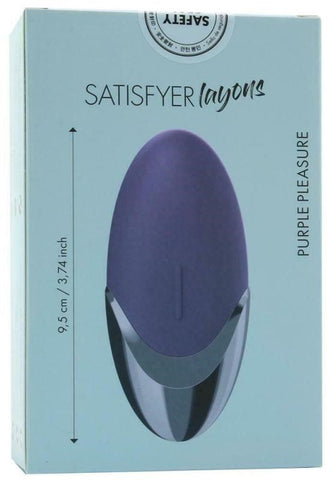 Satisfyer Purple Pleasure Layon Clitoral Vibrator 15 Vibration Modes - Clit Ticklers and Pulsators