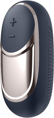 Satisfyer Dark Desire Layon 15 Functions Clitoral Vibrator with Grooved Surface - Clit Ticklers and Pulsators
