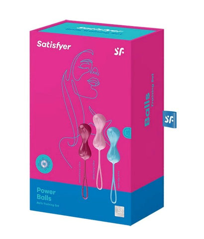 Satisfyer Power Balls Pelvic Floor Training Kegel Exercisers Three Weights - Love Eggs and Kegel Exercisers