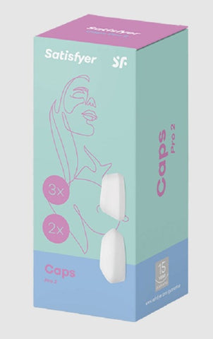 Satisfyer Pro 2 Clitoral Stimulator Caps 5 pack Customizable Pleasure - Vibrator Accessories