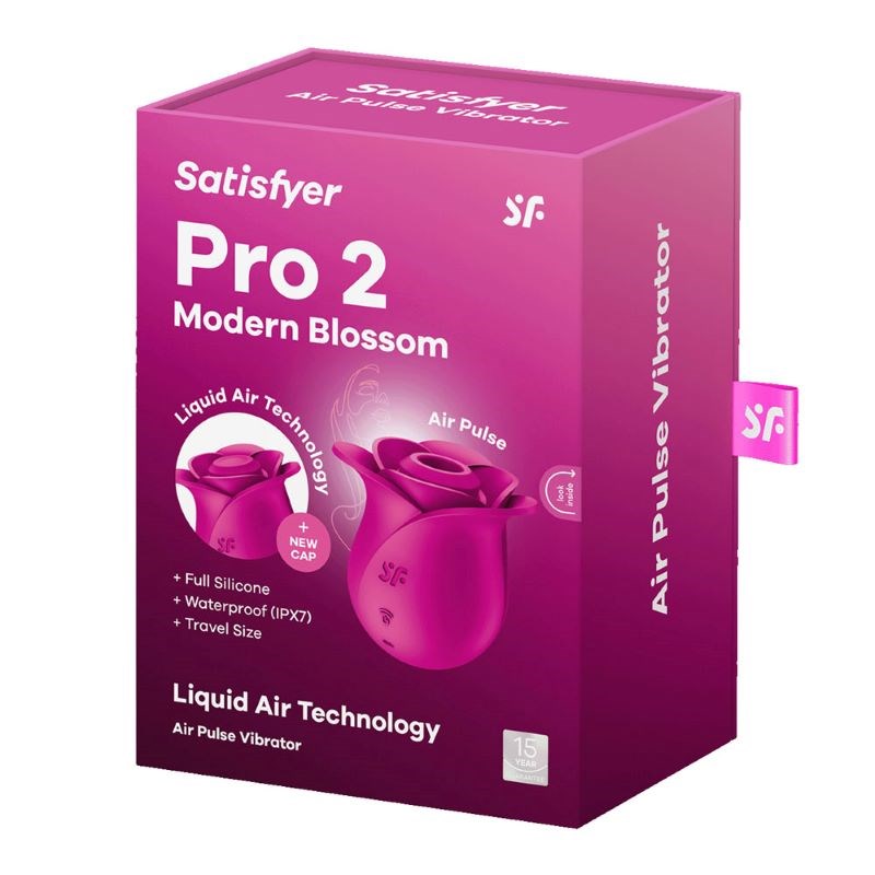 Satisfyer Pro 2 Modern Blossom Silicone Clitoral Massager Air Pulse Tech - - Clit Ticklers and Pulsators