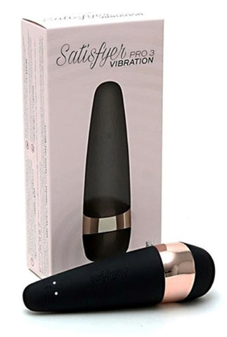 Satisfyer Pro 3 Air Pulse Clitoral Stimulator With Dual Motor Vibration - G-Spot Vibrators