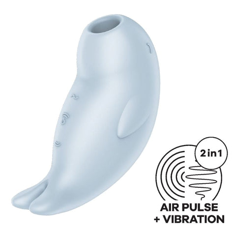 Satisfyer Seal You Soon Air Pulse Clitoral Massager with Dual Motor Tech - Clit Ticklers and Pulsators
