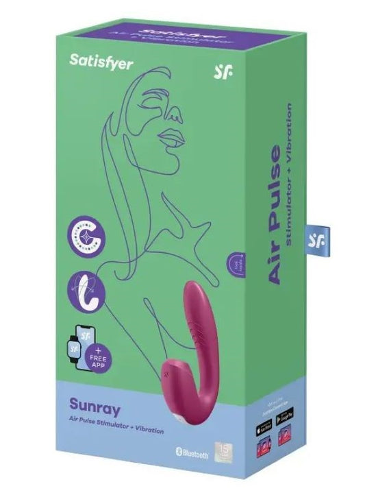 Satisfyer Sunray App Control G Spot and Clitoral Vibrator Dual Motor - - Remote Control Vibrators