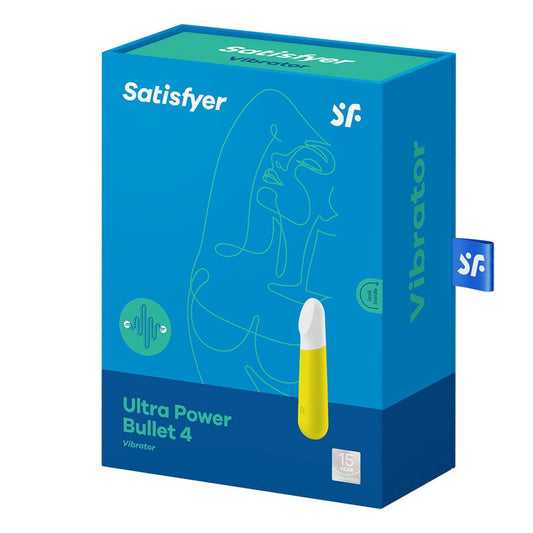 Satisfyer Ultra Power 12 Functions Bullet Vibrator 4 Yellow Clitoral Stimulation - - Bullet Vibrators