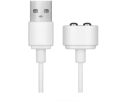 Satisfyer Magnetic USB Charging Cable White Universal Sex Toy Charger - Vibrator Accessories
