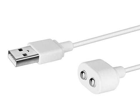 Satisfyer Magnetic USB Charging Cable White Universal Sex Toy Charger - Vibrator Accessories